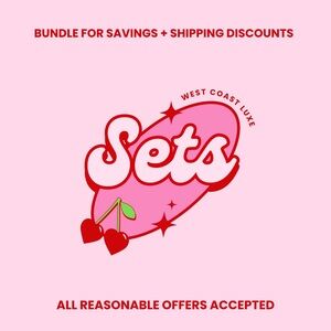 Shop SETS at West Coast Luxe 🍒